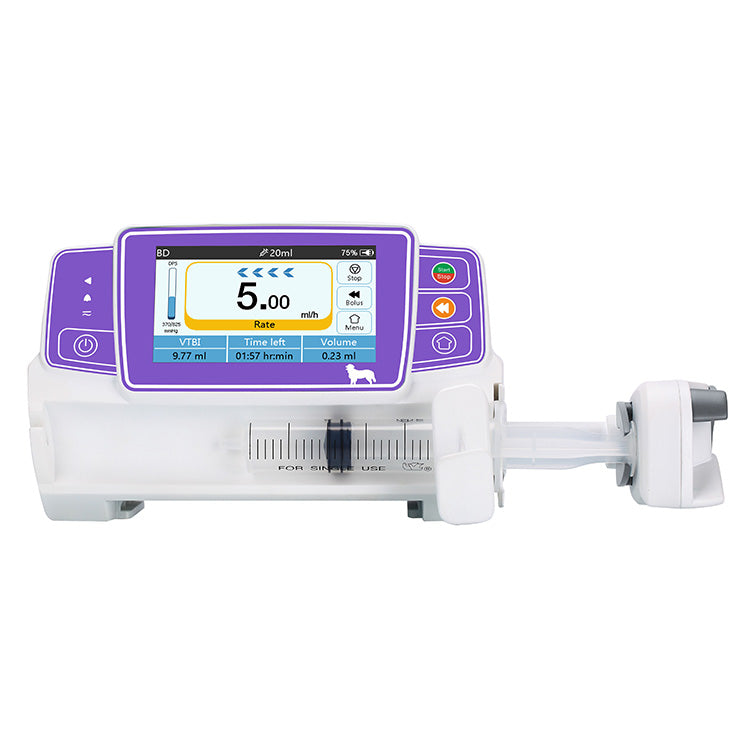 4.3 inch full color touch screen Volumetric Automatic Micro Intravenous Veterinary Infusion Pump BVP-50