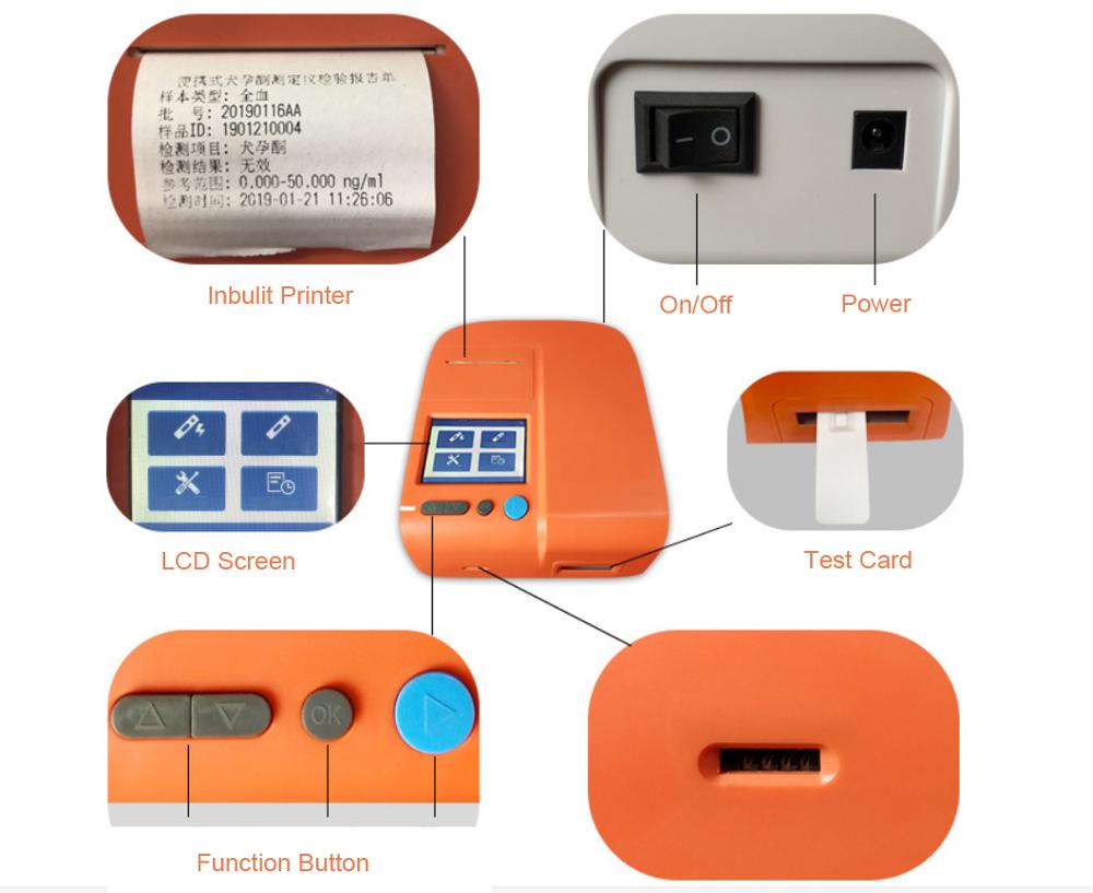 MSLYT02 Fast test and high accurate portable vet progesterone test analyzer test best ovulate and breeding time