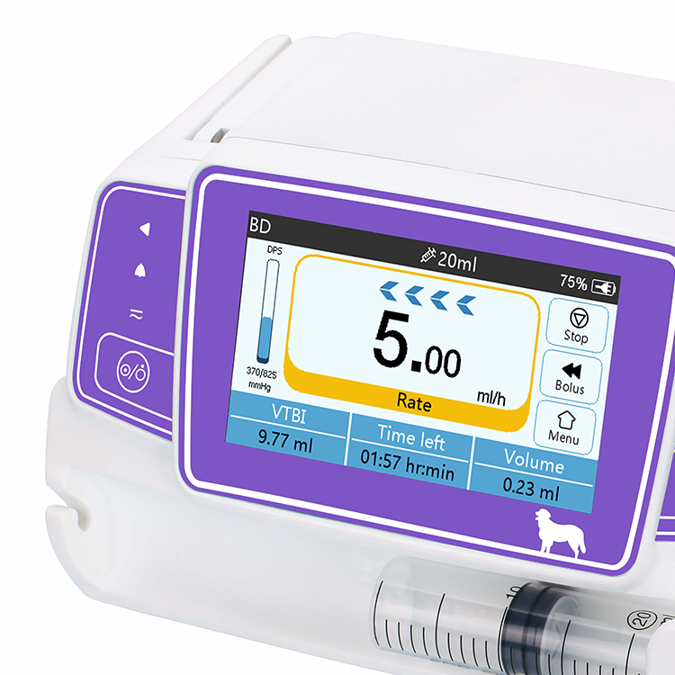 4.3 inch full color touch screen Volumetric Automatic Micro Intravenous Veterinary Infusion Pump BVP-50