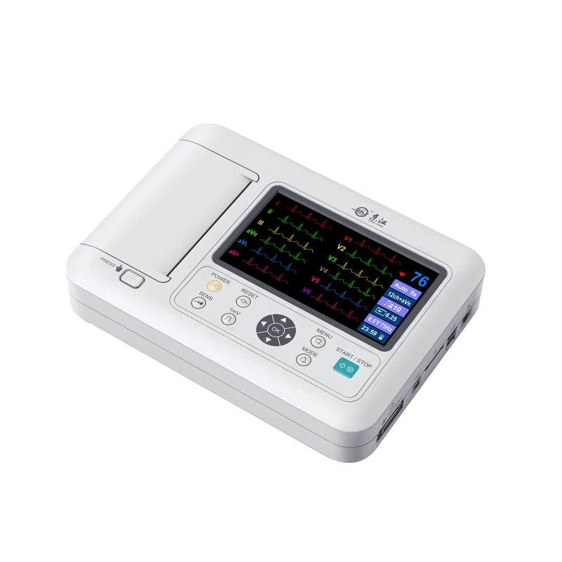 7 Inch Touch Screen Hospital 3 Channel ECG/EKG Machine