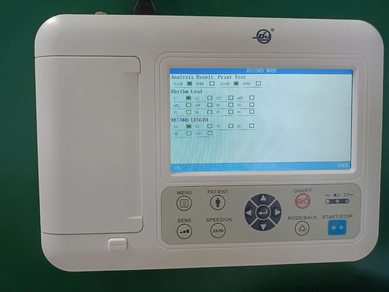 7 Inch Touch Screen Hospital 3 Channel ECG/EKG Machine