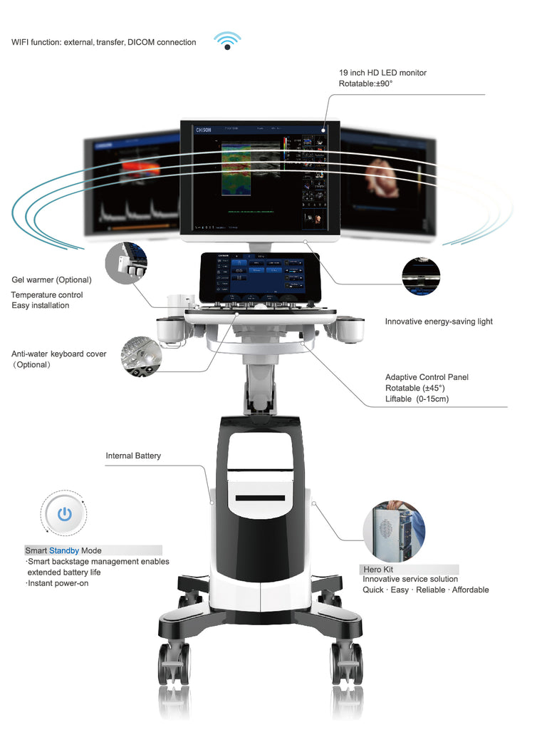 Cbit8 Toshiba Mindray Chison Color Doppler Ultrasound Machine