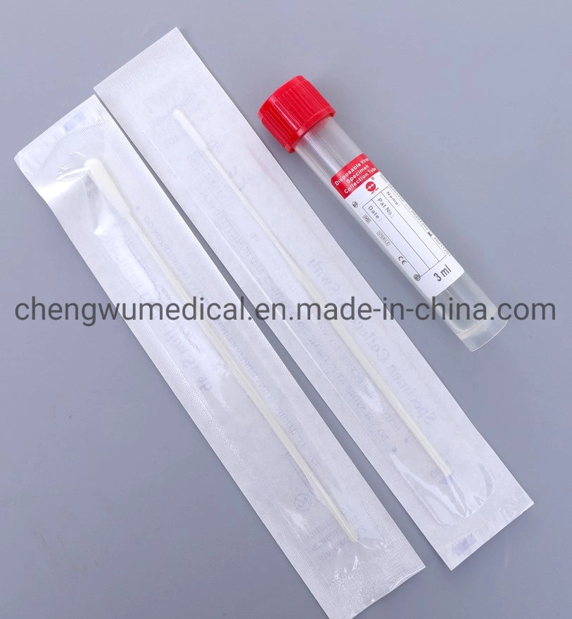 CE Approved Disposable Viral Sample Collection Tube with Flocked Swab