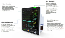 Cargar imagen en el visor de la galería, CE ISO approved 17 inch Multi-parameter Economic ECTO2 Capnograph Monitor UM2017 Patient Monitor