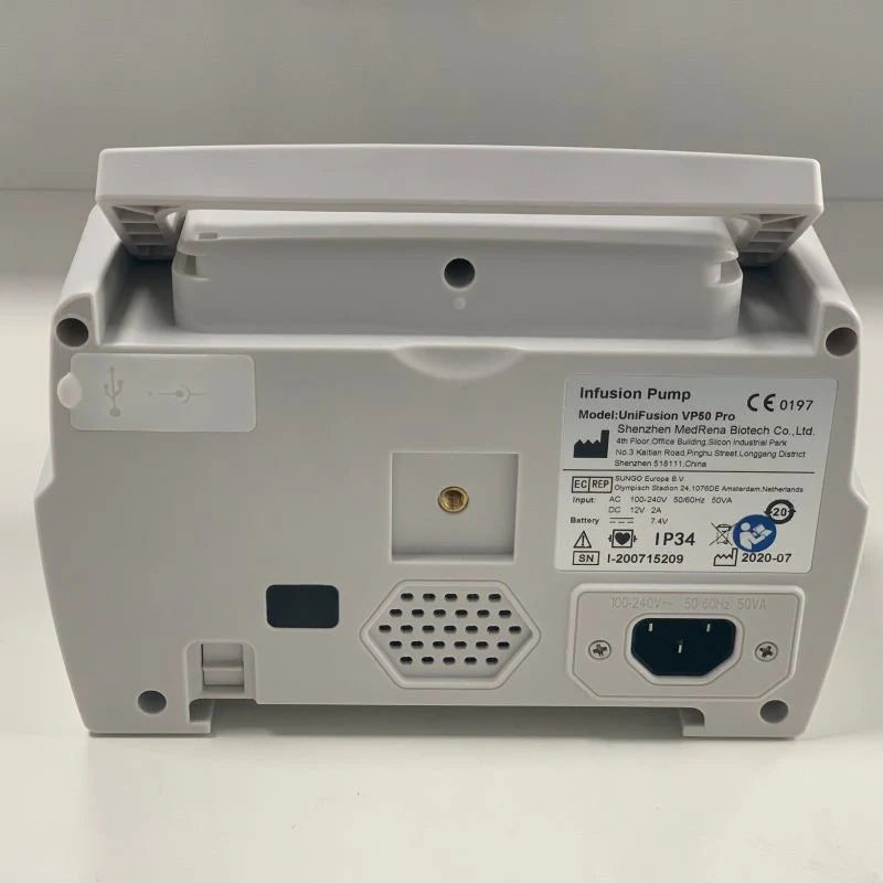 Ce Marked Portable Micro Intravenous Programmable Touch Screen Infusion Pump