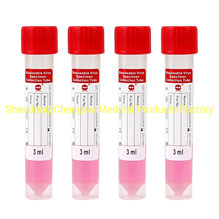 Disposable Viral Transport Tube Nasopharyngeal Swab and Throat Swab Vtm Tube Viral Transport Tube