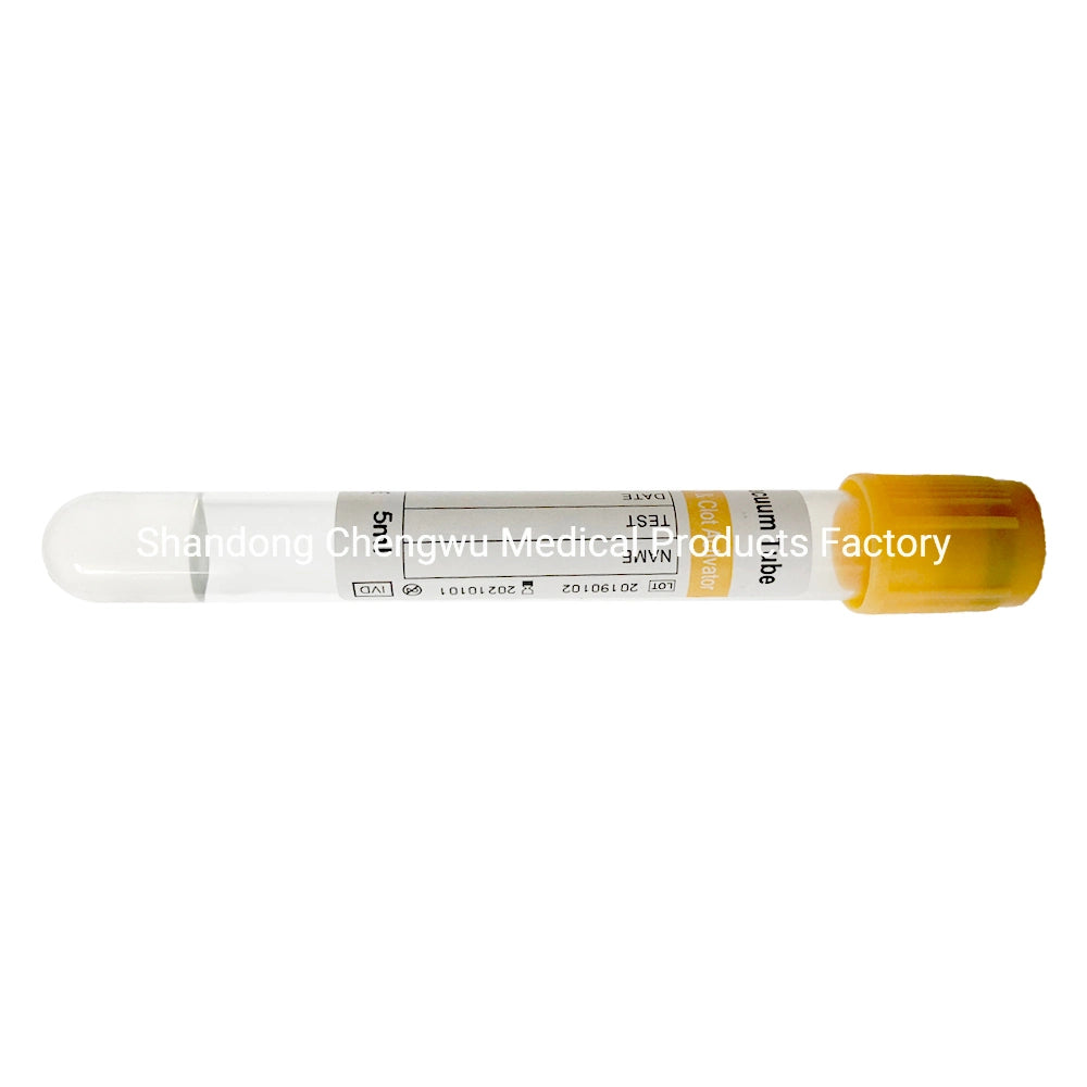 Gel+Clot Activator Vacuum Blood Collection Tube Yellow Cap