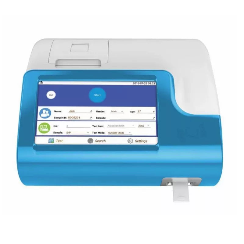 POCT Immunoassay Analyzer for T3/T4/ HbA1c/TSH/CRP/PCT/D-Dimer