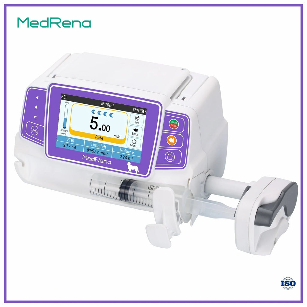 High Quality Ce Approved Touch Screen Medical Veterinary Syringe Pump