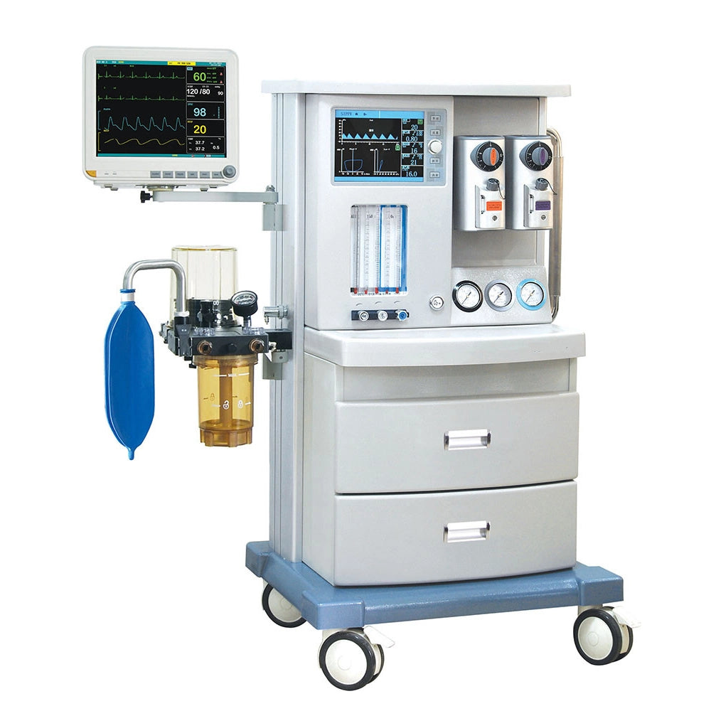 Hospital Medical Equipment 10.4 Inch LCD Display Anesthesia Machine with Two Vaporizers