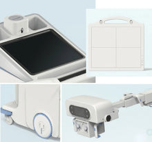 Cargar imagen en el visor de la galería, Mobile Dr X Ray Machine with Wireless Flat Panel Detector