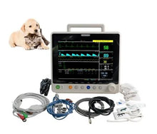 Load image into Gallery viewer, PM6000V 12.1 inch Portable Multiparameter Patient Monitor with SPO2, NIBP, ECG, TEMP and RESP