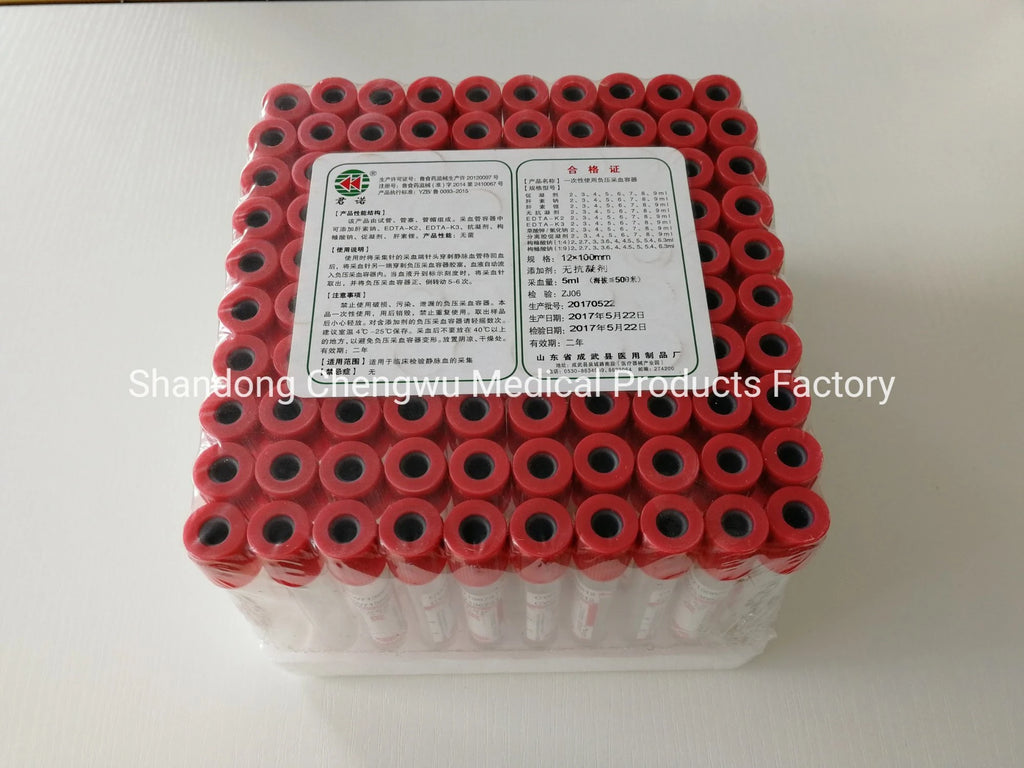 Plain Tube Vacuum Blood Collection Tube Clot Activator