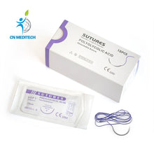 Load image into Gallery viewer, Surgical Absorbable Polyglycolic Acid PGA Suture with Needle