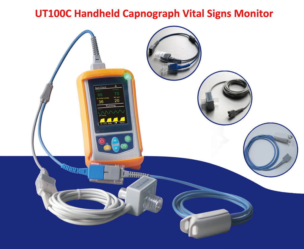UTECH UT100C Capnograph monitor vital signs monitor small size ETCO2 monitor
