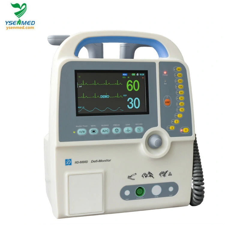 Ys-8000d Hospital Medical First Aid Cheap Biphasic Defibrillator
